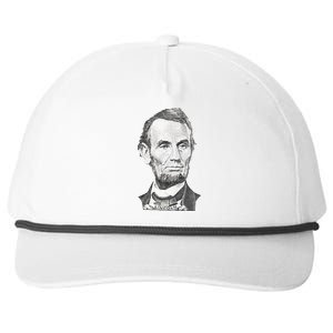 Portrait of Abraham Lincoln Snapback Five-Panel Rope Hat