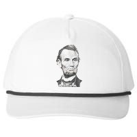 Portrait of Abraham Lincoln Snapback Five-Panel Rope Hat