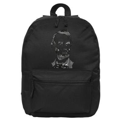 Portrait of Abraham Lincoln 16 in Basic Backpack