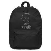 Portrait of Abraham Lincoln 16 in Basic Backpack