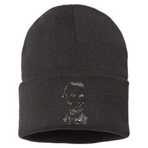 Portrait of Abraham Lincoln Sustainable Knit Beanie