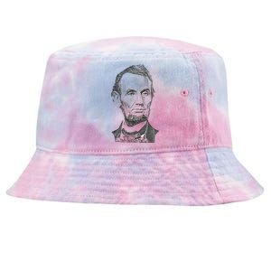 Portrait of Abraham Lincoln Tie-Dyed Bucket Hat