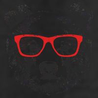 Portrait of Bear with glasses 25L Jumbo Tote