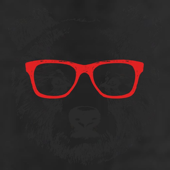 Portrait of Bear with glasses 25L Jumbo Tote