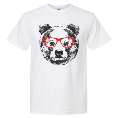 Portrait of Bear with glasses Garment-Dyed Heavyweight T-Shirt