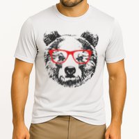 Portrait of Bear with glasses Cooling Performance Crew T-Shirt