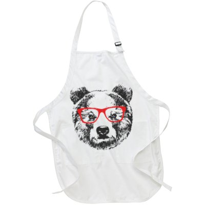 Portrait of Bear with glasses Apron