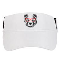 Portrait of Bear with glasses Adult Drive Performance Visor