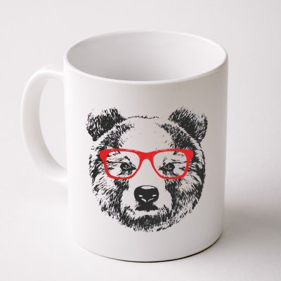 Portrait of Bear with glasses Coffee Mug