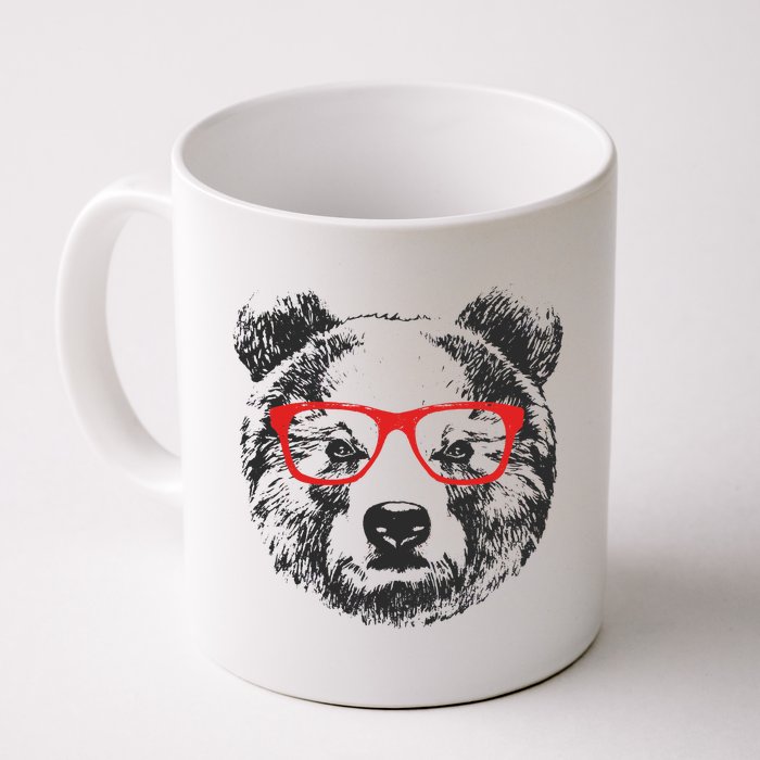 Portrait of Bear with glasses Coffee Mug