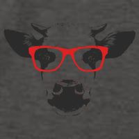 Portrait of Cow with glasses Vector Backpack