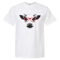 Portrait of Cow with glasses Garment-Dyed Heavyweight T-Shirt