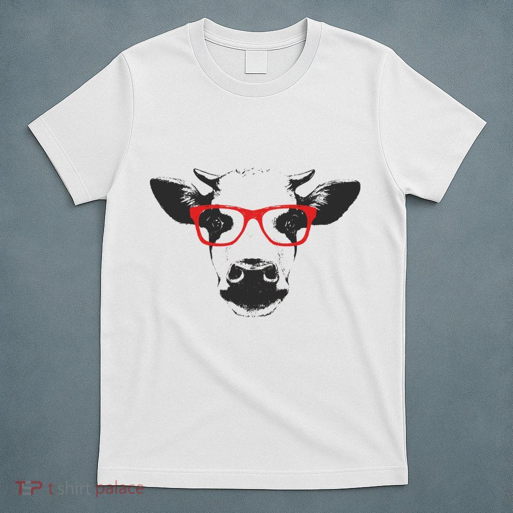 Portrait of Cow with glasses T-Shirt