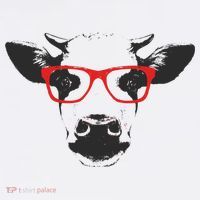 Portrait of Cow with glasses T-Shirt