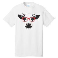 Portrait of Cow with glasses Tall T-Shirt