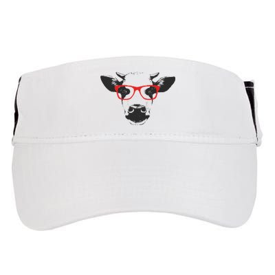 Portrait of Cow with glasses Adult Drive Performance Visor