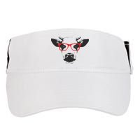 Portrait of Cow with glasses Adult Drive Performance Visor