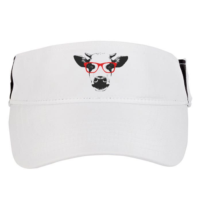 Portrait of Cow with glasses Adult Drive Performance Visor