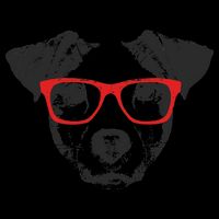 Portrait of Jack Russell with glasses Cooling Performance Crew T-Shirt