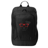 Portrait of Jack Russell with glasses City Backpack