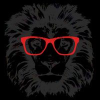 Portrait of Lion with glasses Impact Tech Backpack
