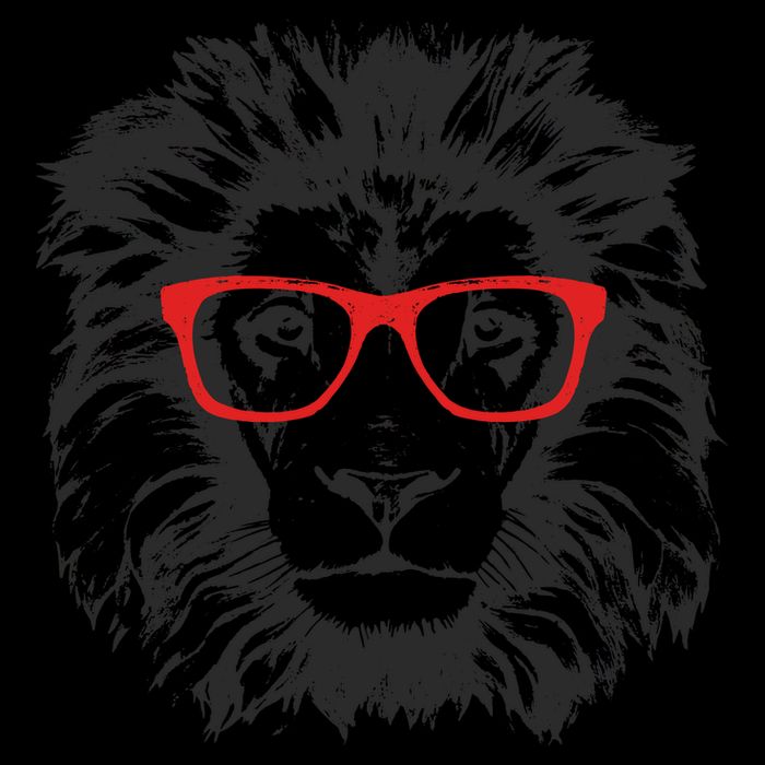 Portrait of Lion with glasses Impact Tech Backpack