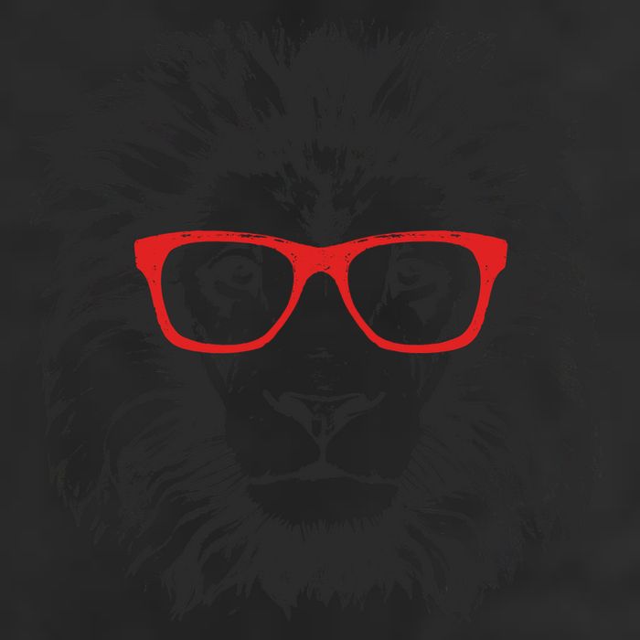Portrait of Lion with glasses 25L Jumbo Tote