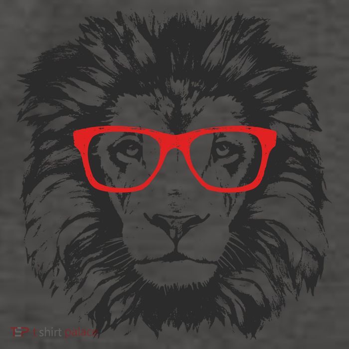 Portrait of Lion with glasses Vector Backpack