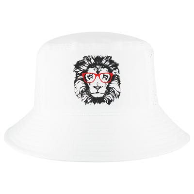 Portrait of Lion with glasses Cool Comfort Performance Bucket Hat