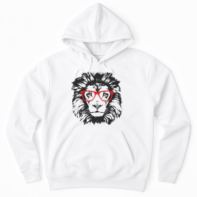 Portrait of Lion with glasses Hoodie
