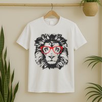 Portrait of Lion with glasses T-Shirt