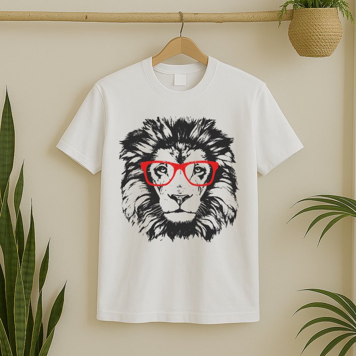Portrait of Lion with glasses T-Shirt