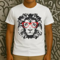 Portrait of Lion with glasses T-Shirt