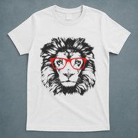 Portrait of Lion with glasses T-Shirt