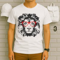 Portrait of Lion with glasses T-Shirt