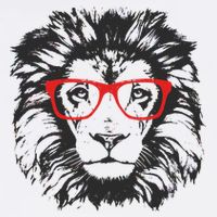 Portrait of Lion with glasses T-Shirt