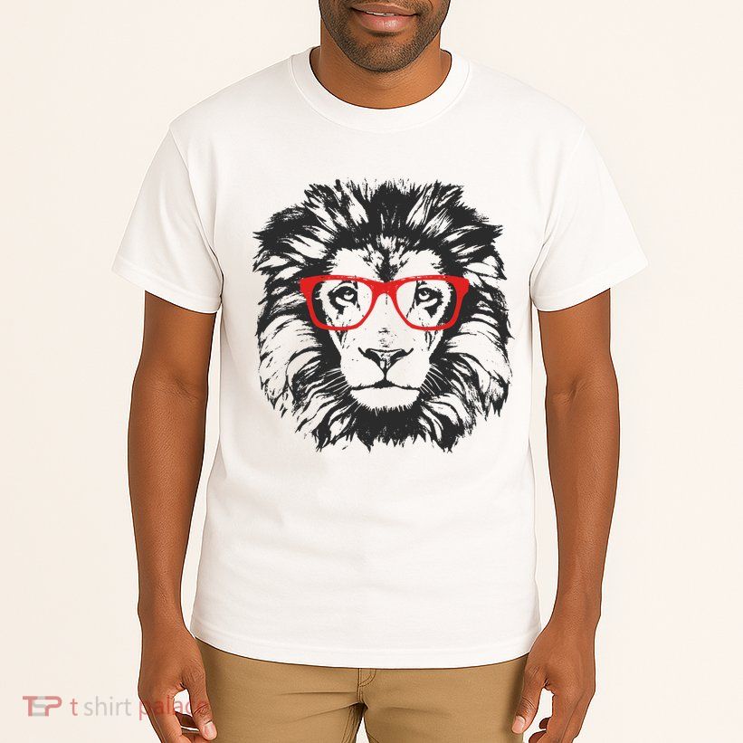Portrait of Lion with glasses Tall T-Shirt