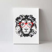 Portrait of Lion with glasses Canvas