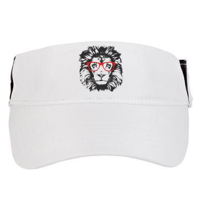 Portrait of Lion with glasses Adult Drive Performance Visor