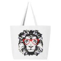 Portrait of Lion with glasses 25L Jumbo Tote