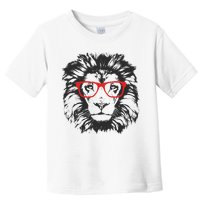 Portrait of Lion with glasses Toddler T-Shirt