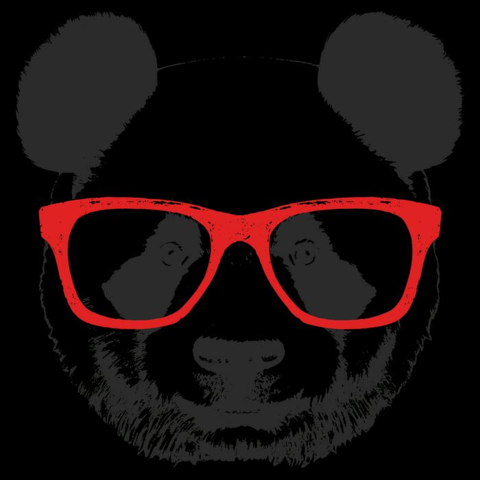 Portrait of Panda with glasses 16 in Basic Backpack