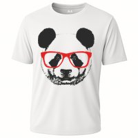 Portrait of Panda with glasses Cooling Performance Crew T-Shirt