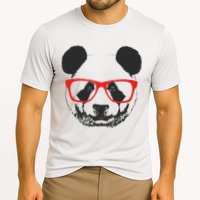 Portrait of Panda with glasses Cooling Performance Crew T-Shirt