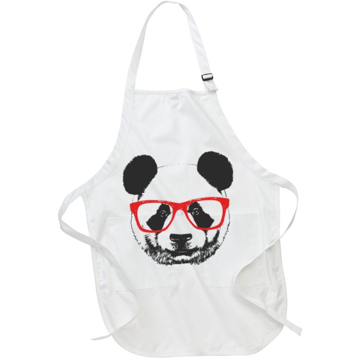 Portrait of Panda with glasses Apron