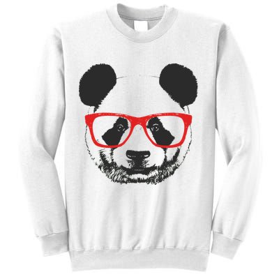 Portrait of Panda with glasses Sweatshirt