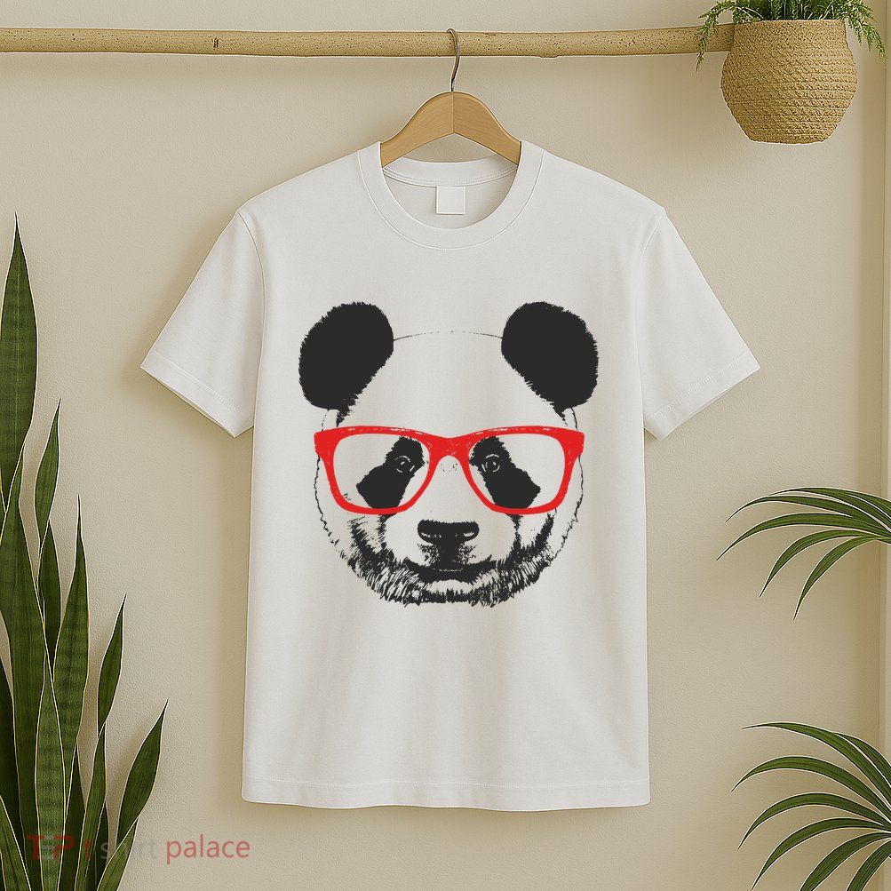 Portrait of Panda with glasses T-Shirt