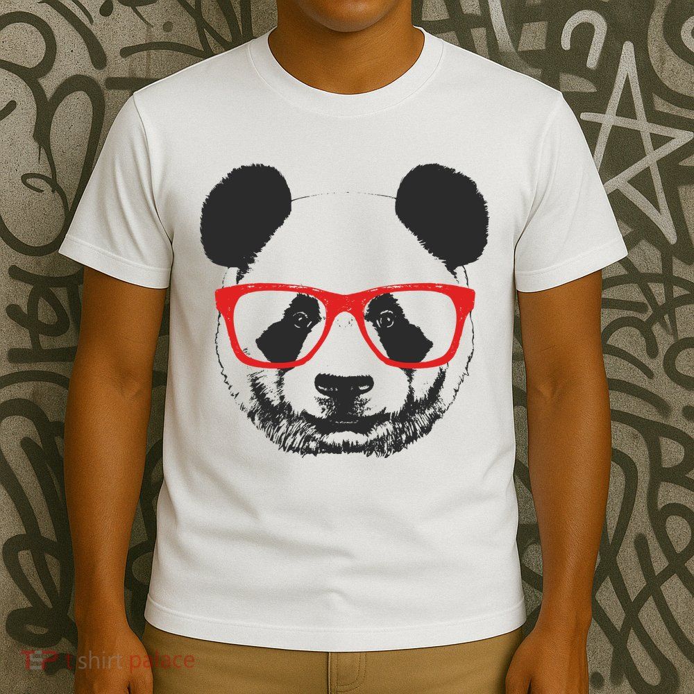 Portrait of Panda with glasses T-Shirt