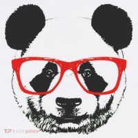 Portrait of Panda with glasses T-Shirt