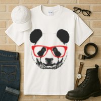 Portrait of Panda with glasses Tall T-Shirt